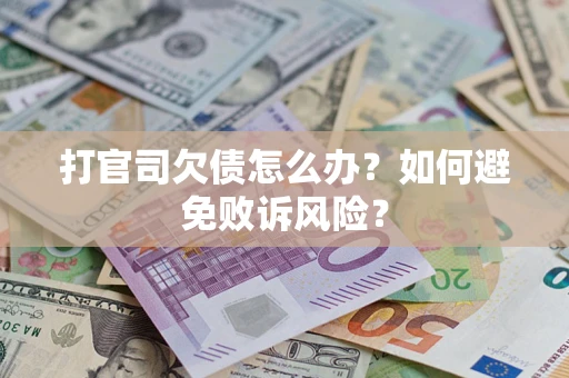 济南打官司欠债怎么办？如何避免败诉风险？