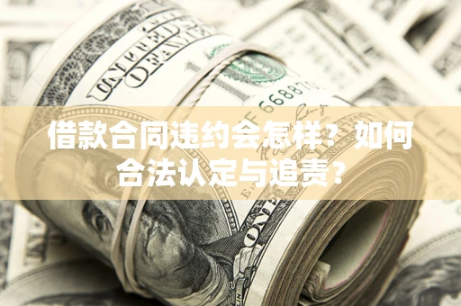 济南借款合同违约会怎样？如何合法认定与追责？